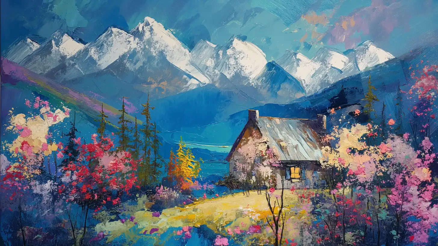 Chalet under the Alps