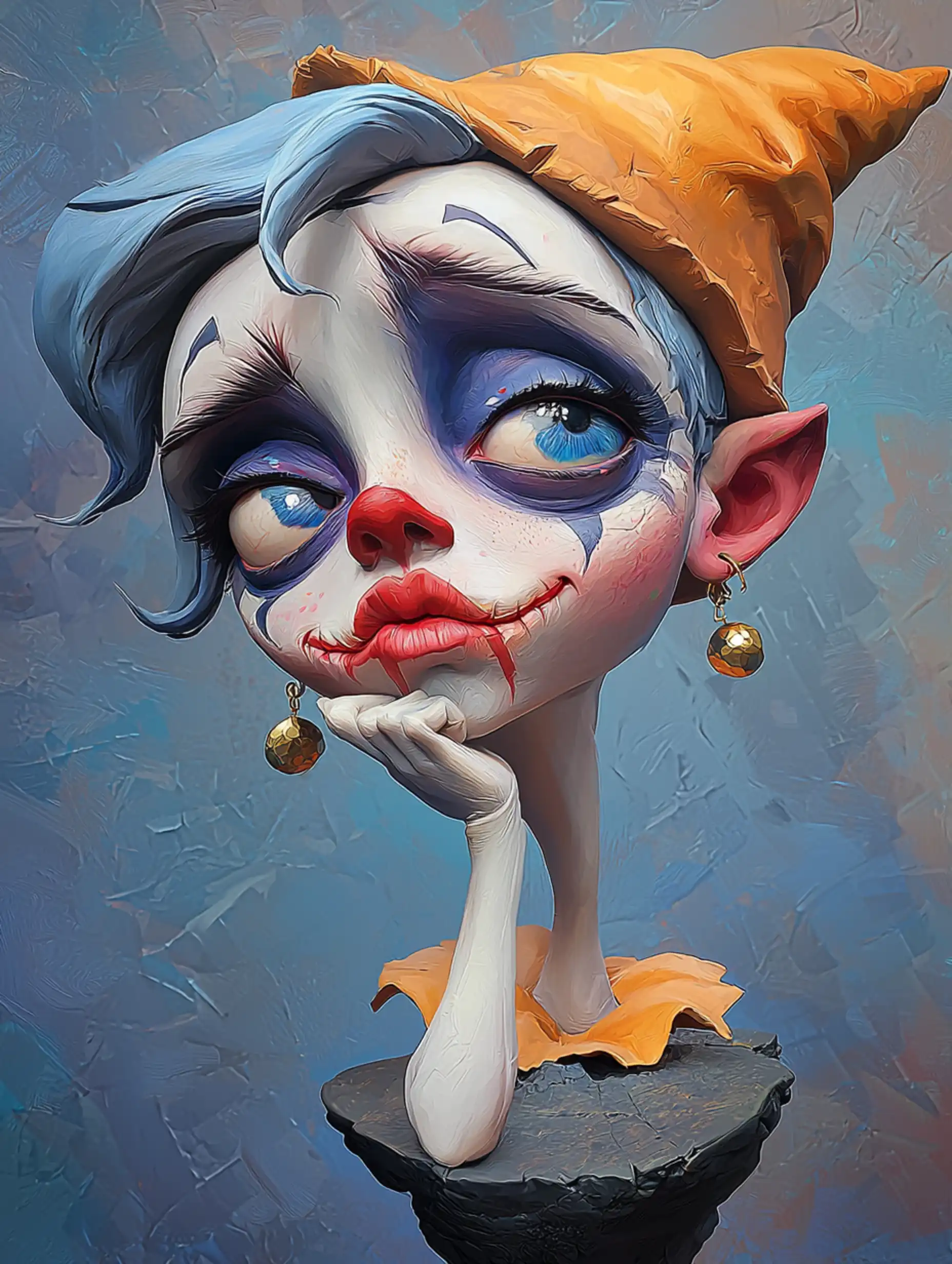 Playful Doll Clown